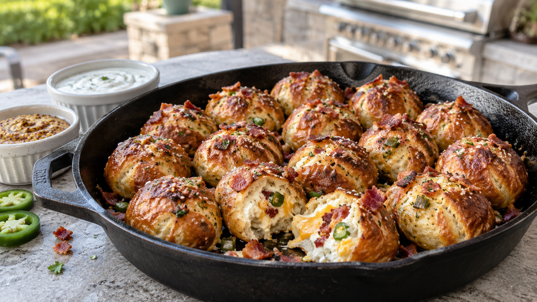 Grilled Jalapeño-Popper Pretzel Bites With Bacon - Sunzout Outdoor Spaces LLC