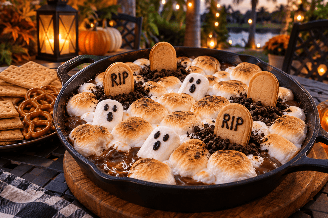 Halloween Graveyard S’mores Dip: A Spooky Backyard Dessert - Sunzout Outdoor Spaces LLC