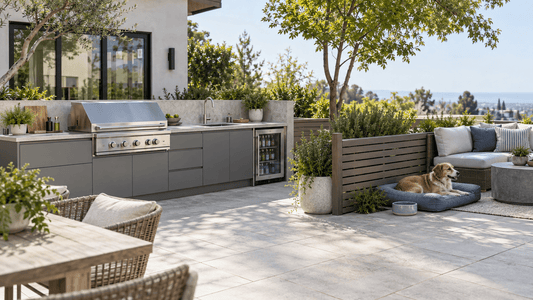 How to Create a Pet-Friendly Outdoor Kitchen and Patio - Sunzout Outdoor Spaces LLC