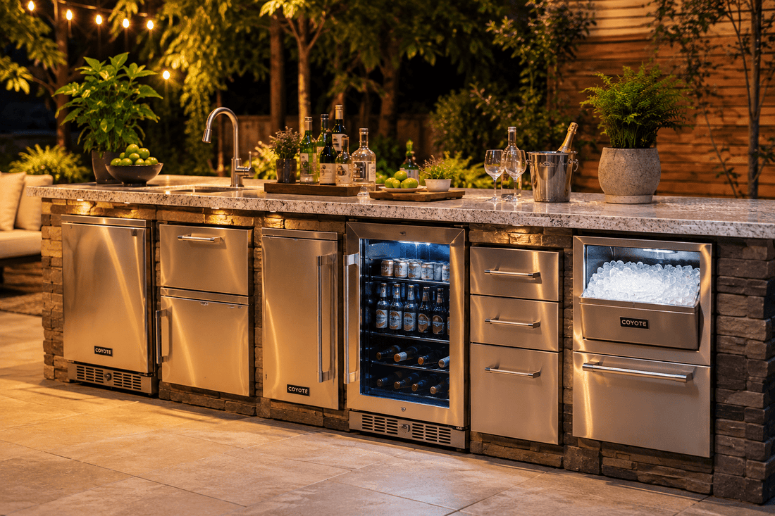 How to Design an Outdoor Kitchen Beverage Station - Sunzout Outdoor Spaces LLC