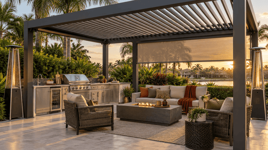 How to Extend Your Outdoor-Kitchen Season Into Fall - Sunzout Outdoor Spaces LLC