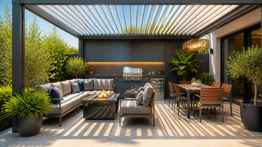 Louvered Roof Pergolas: The Best Solution for Heat and Rain Protection - Sunzout Outdoor Spaces LLC