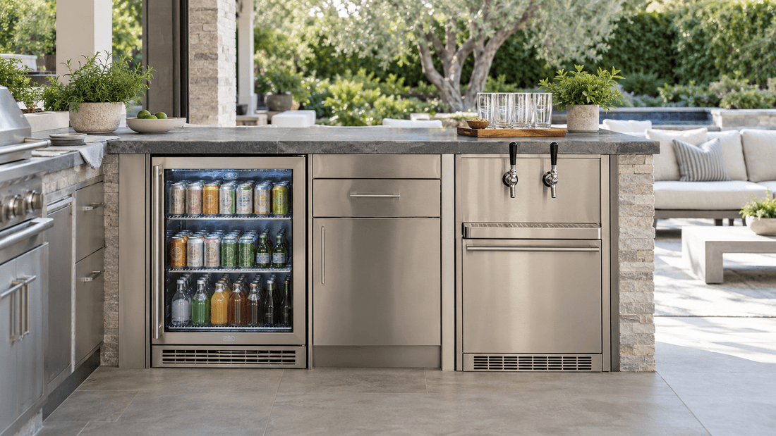Outdoor Beverage Refrigerator vs. Kegerator: Which Is Better for Entertaining? - Sunzout Outdoor Spaces LLC