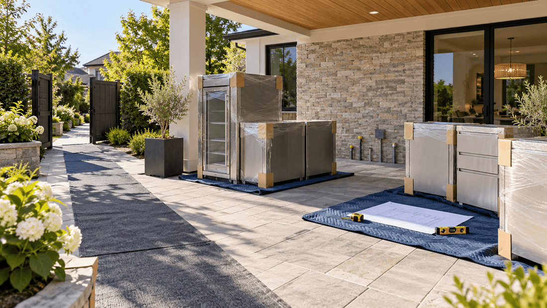 Outdoor-Kitchen Delivery Day: How to Prepare Your Patio Before the Cabinets Arrive - Sunzout Outdoor Spaces LLC
