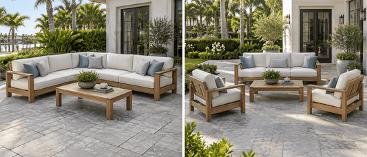 Outdoor Sectional vs. Sofa and Chairs: Which Layout Works Better? - Sunzout Outdoor Spaces LLC