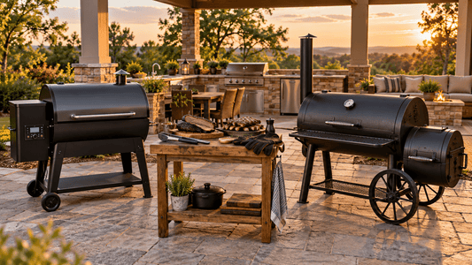 Pellet Grill vs. Offset Smoker: Convenience or Authentic Wood-Fired Flavor? - Sunzout Outdoor Spaces LLC