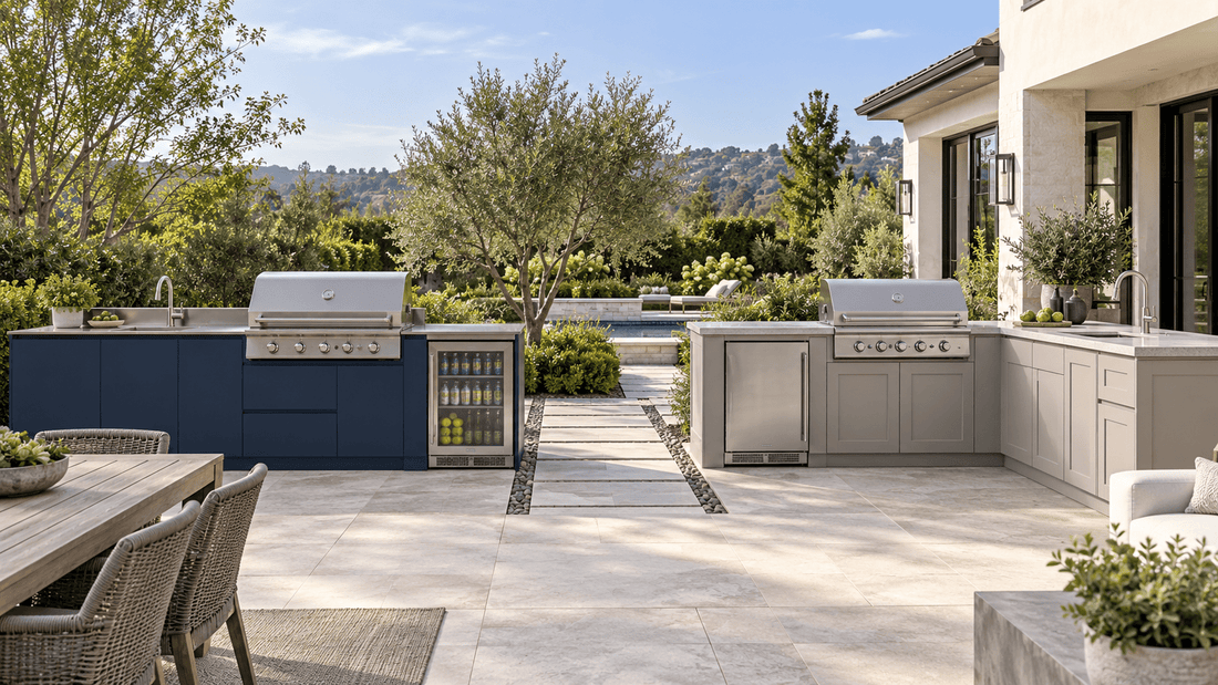 Powder-Coated Steel vs. HDPE Outdoor-Kitchen Cabinets: Which Is Better? - Sunzout Outdoor Spaces LLC