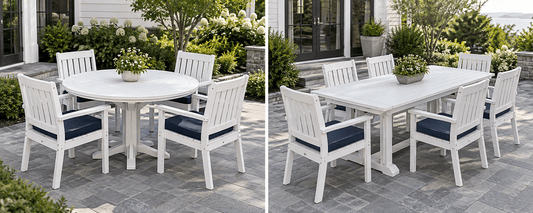 Round vs. Rectangular Patio Tables: Find the Best Fit for Your Backyard - Sunzout Outdoor Spaces LLC