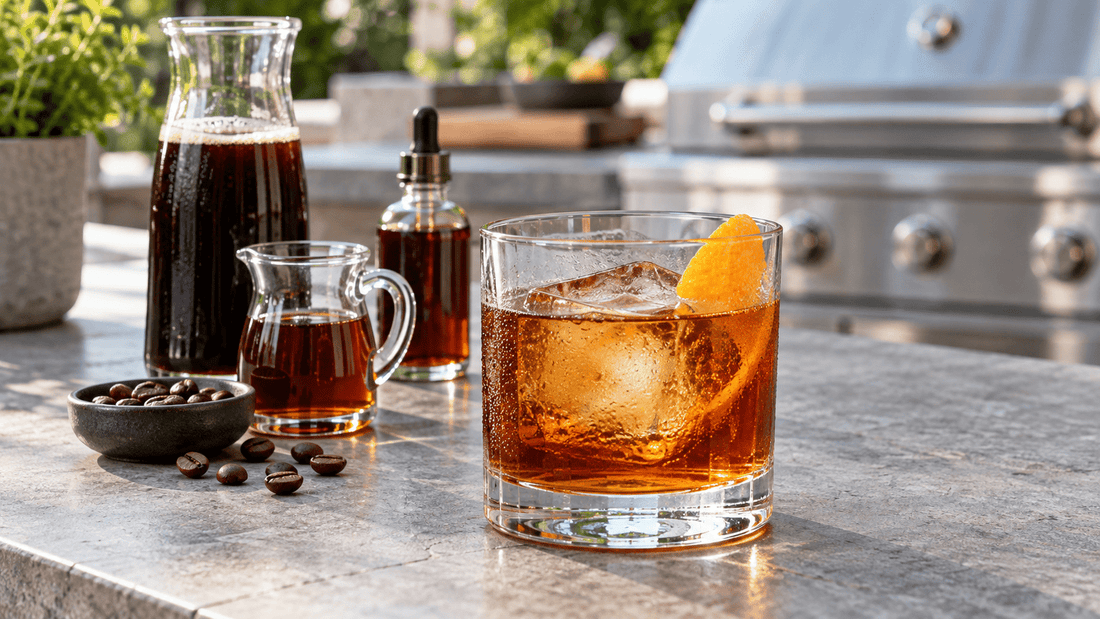 Salted Maple Coffee Old Fashioned: An Easy Bourbon Cocktail - Sunzout Outdoor Spaces LLC
