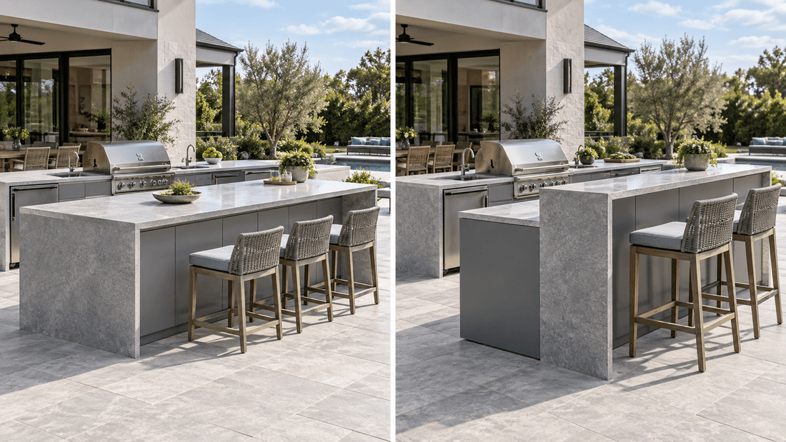 Single-Level vs. Split-Level Outdoor-Kitchen Counters: Which Is Better? - Sunzout Outdoor Spaces LLC