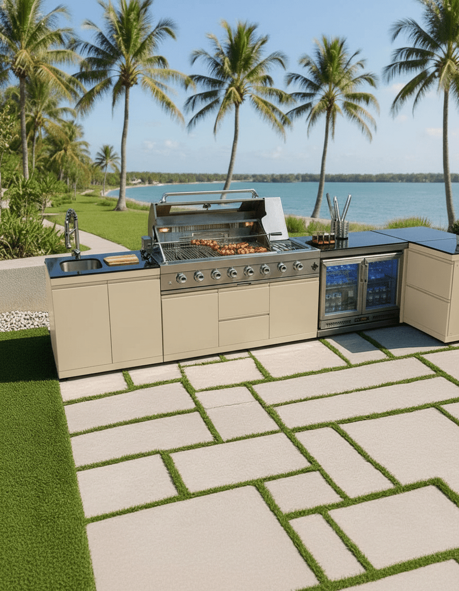 Transform Your Outdoor Living with Coastal Vibes Sunzout Modular Kitchens and Aluminum Pergolas - Sunzout Outdoor Spaces LLC