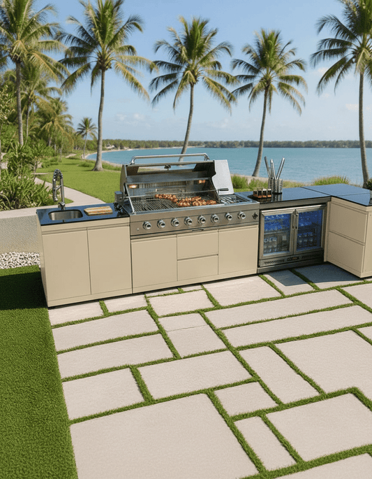 Transform Your Outdoor Living with Coastal Vibes Sunzout Modular Kitchens and Aluminum Pergolas - Sunzout Outdoor Spaces LLC