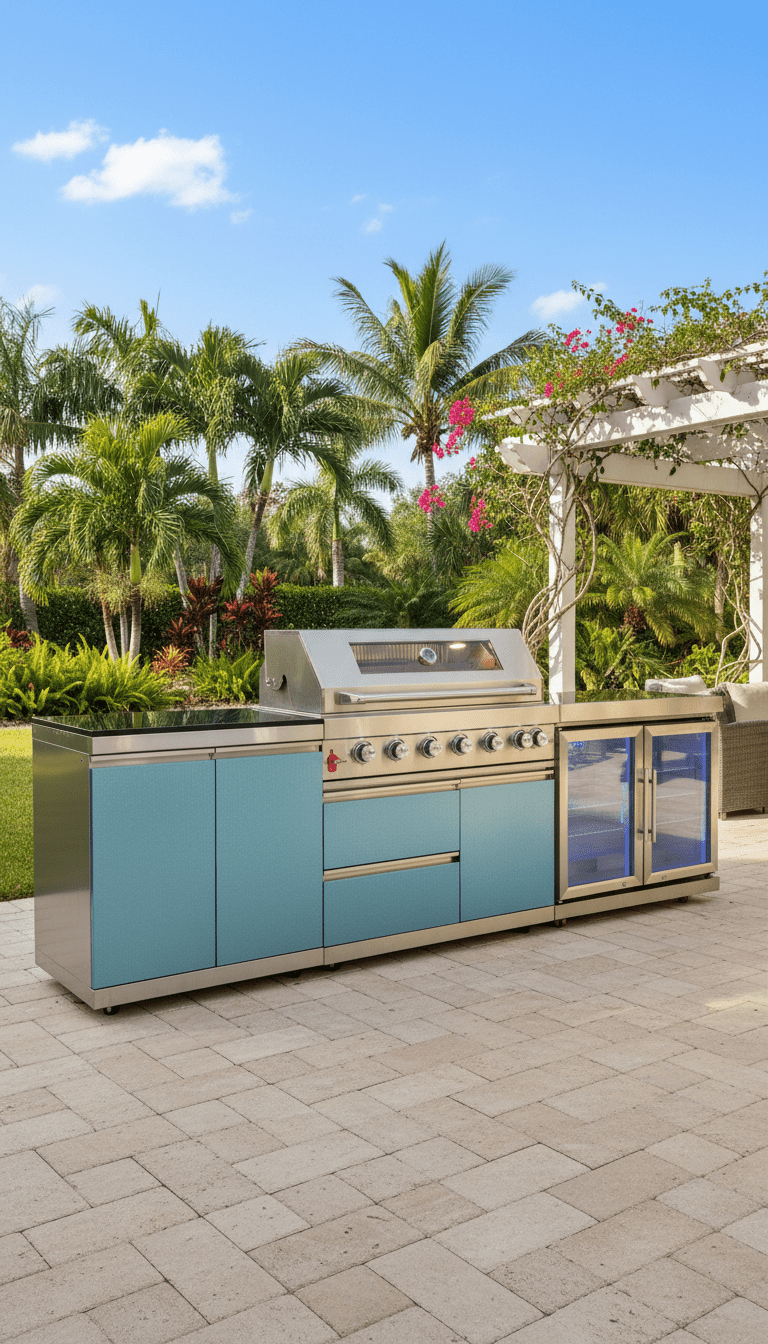 Designer Series Steel Outdoor Kitchens by Brendan William Designs - Sunzout Outdoor Spaces LLC