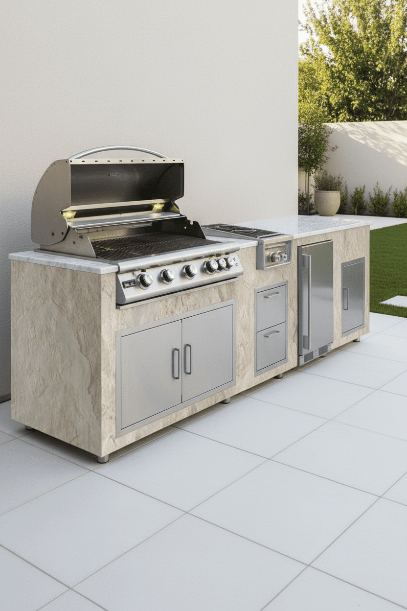 Sand Stone Outdoor Kitchens by Brendan William Designs - Sunzout Outdoor Spaces LLC