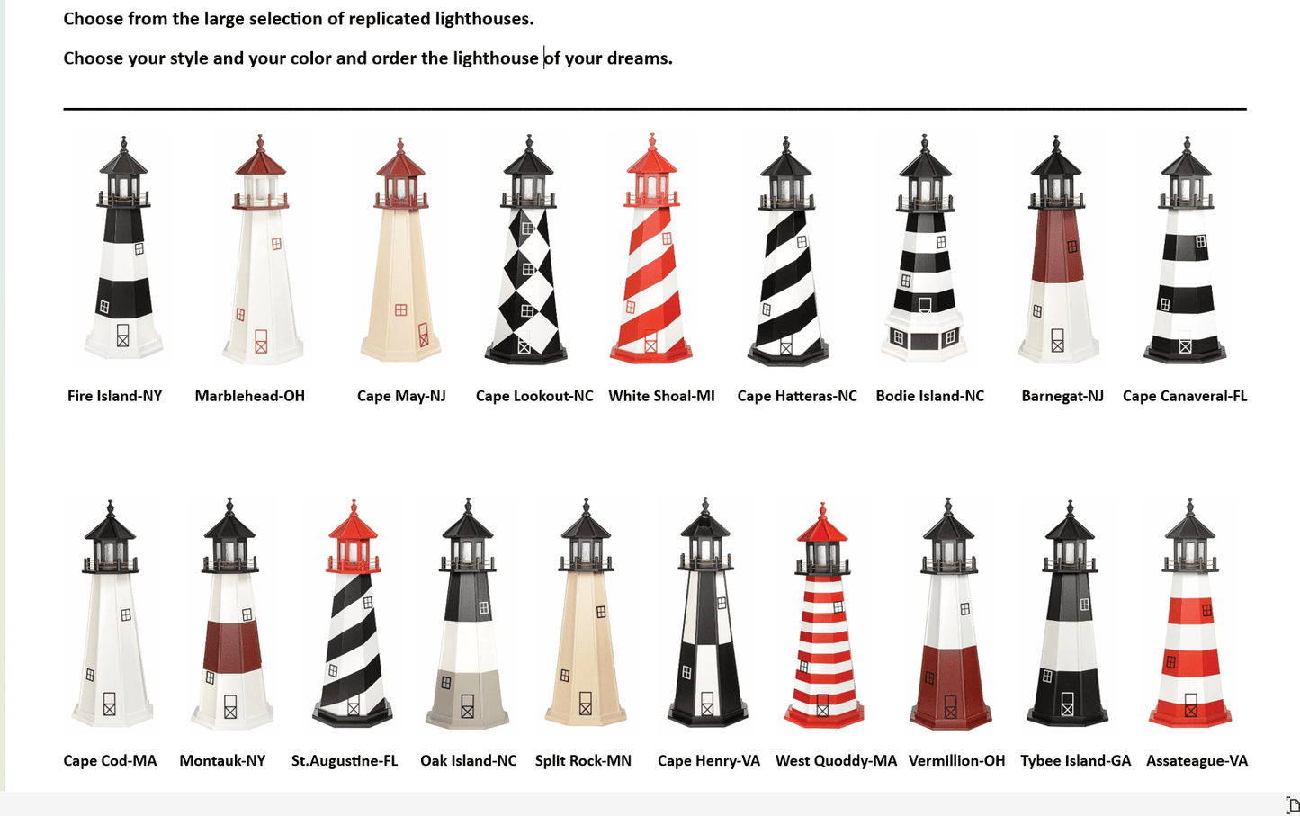 12' Hybrid Lighthouse - FREE SHIPPING - Sunzout Outdoor Spaces LLC