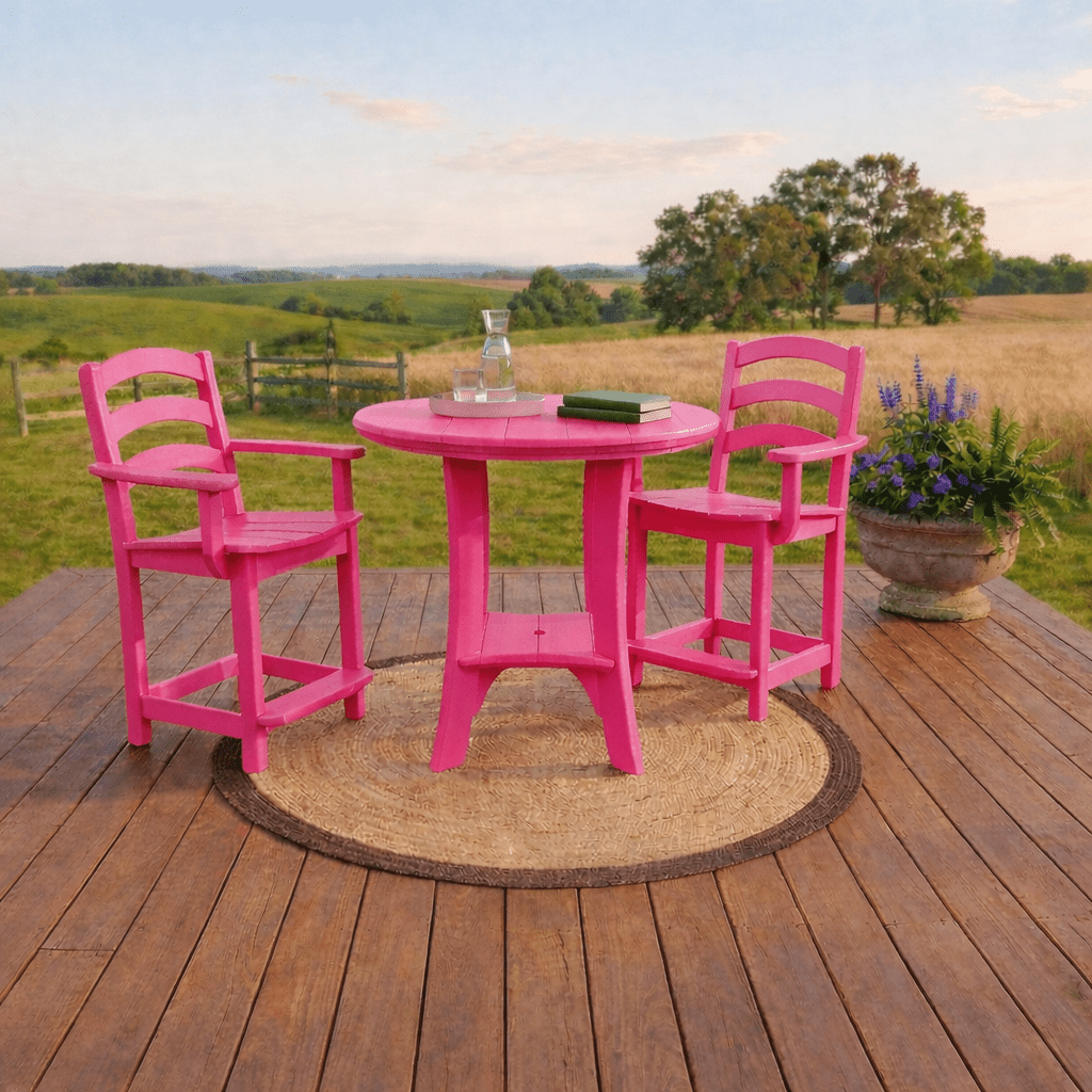 3 - Piece Bistro Table & Chairs Set | 36" Serenity Counter Table & 2 Seabreak Counter Chairs FREE SHIPPING - Sunzout Outdoor Spaces LLC