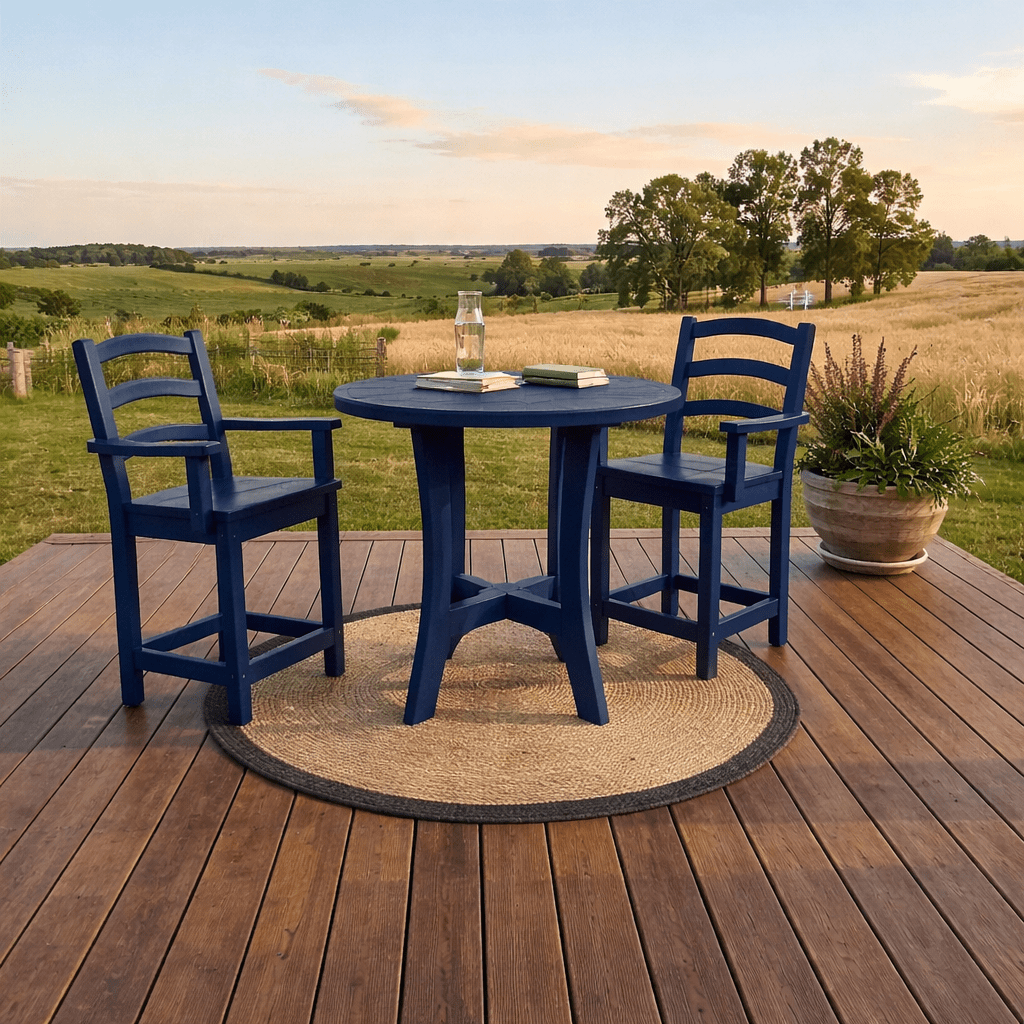 3 - Piece Bistro Table & Chairs Set | 36" Serenity Counter Table & 2 Seabreak Counter Chairs FREE SHIPPING - Sunzout Outdoor Spaces LLC