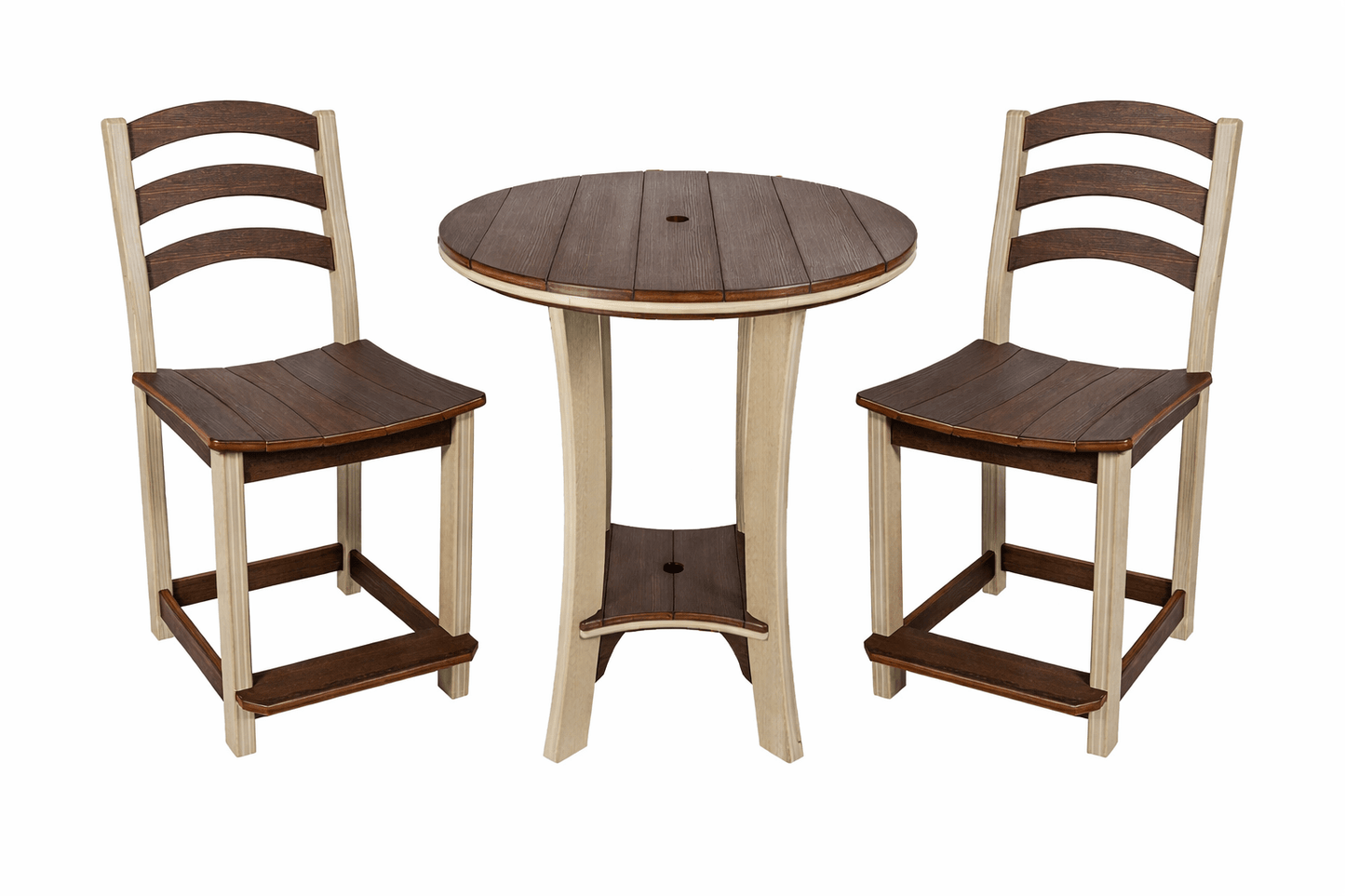 3 - Piece Bistro Table & Chairs Set | 36" Serenity Counter Table & 2 Seabreak Counter Chairs FREE SHIPPING - Sunzout Outdoor Spaces LLC