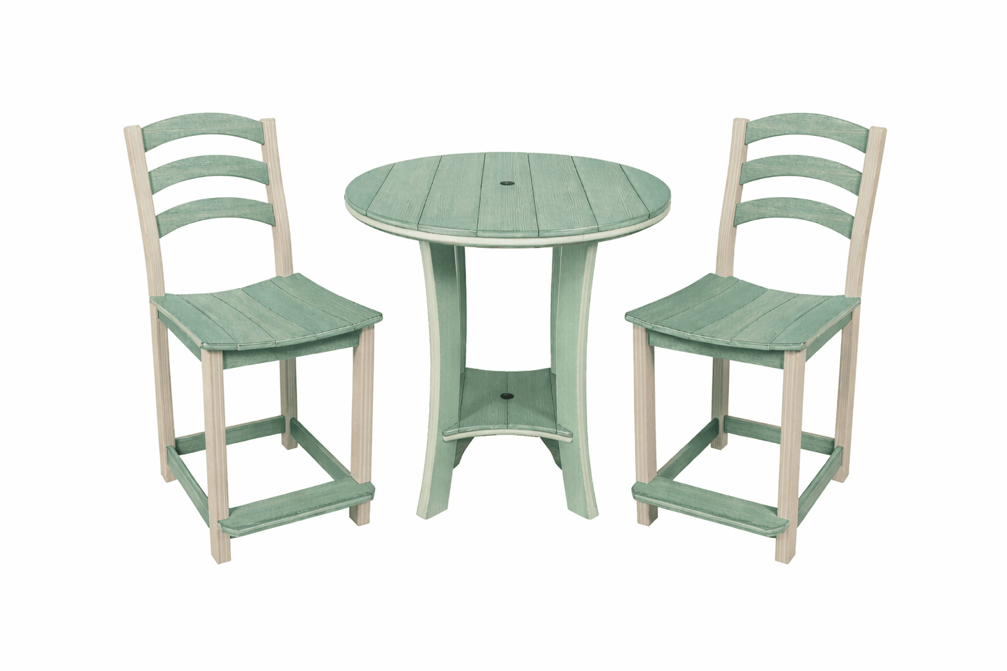 3 - Piece Bistro Table & Chairs Set | 36" Serenity Counter Table & 2 Seabreak Counter Chairs FREE SHIPPING - Sunzout Outdoor Spaces LLC