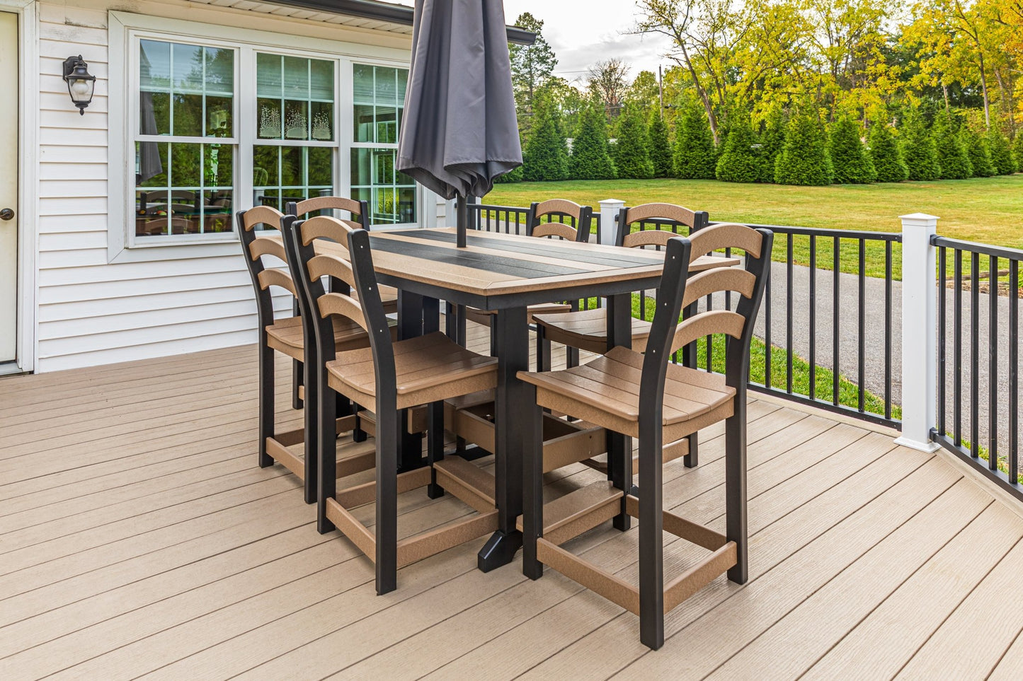 36 x 72 Seabreak Table w/ (6) Seabreak Chairs (dining, counter or bar height) FREE SHIPPING - Sunzout Outdoor Spaces LLC