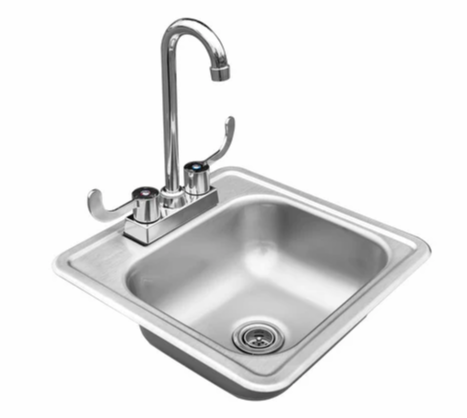 TrueFlame 15"x15" Drop-in Sink - TF-NK-15D