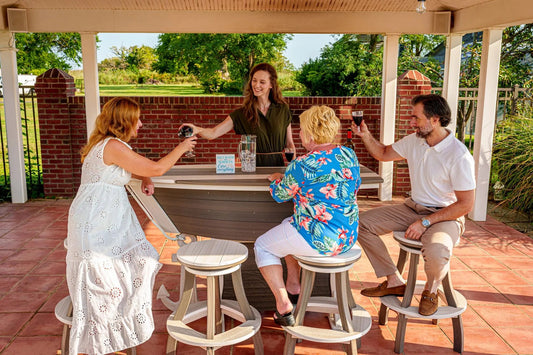 Anchor Avenue Bar Table 76" X 32"" FREE SHIPPING - Sunzout Outdoor Spaces LLC