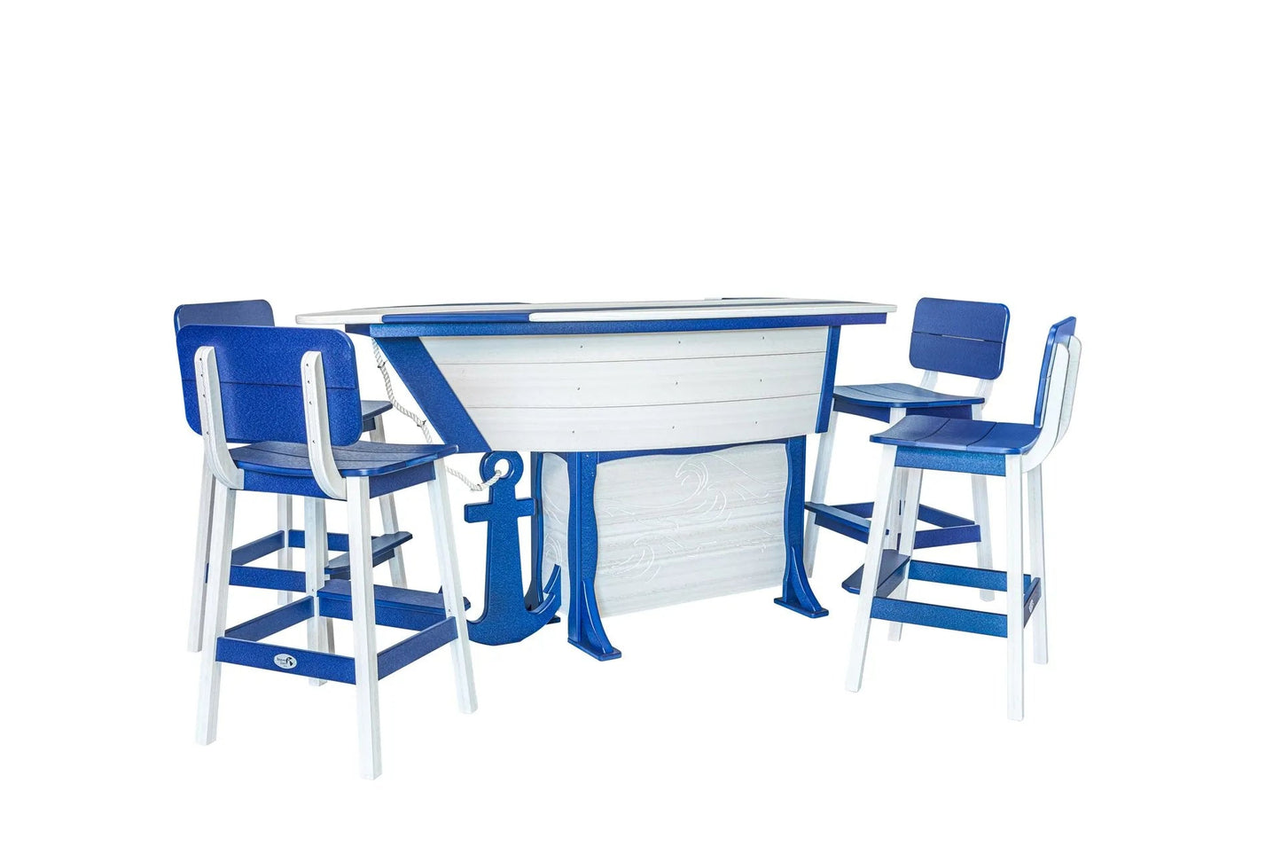 Anchor Avenue Bar Table 76" X 32"" FREE SHIPPING - Sunzout Outdoor Spaces LLC