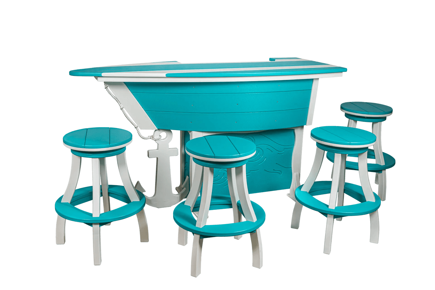 Anchor Avenue Bar Table 76" X 32"" FREE SHIPPING - Sunzout Outdoor Spaces LLC