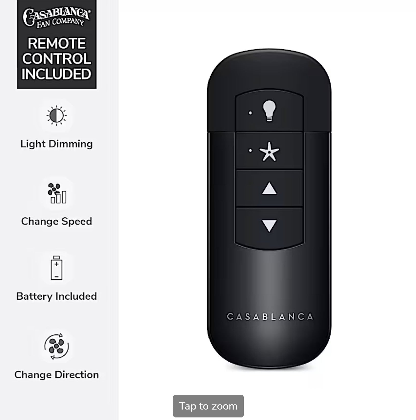Azalea Outdoor Energy Star DC with LED Light 60 inch with remote and wall control - White - Sunzout Outdoor Spaces LLC