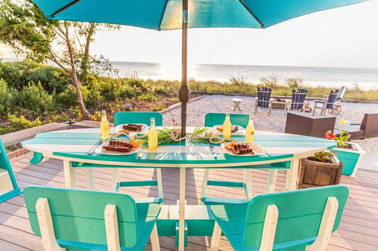 Beaverdam 6' Surfboard Table & 4 Chairs Set | SurfAira Collection - Sunzout Outdoor Spaces LLC