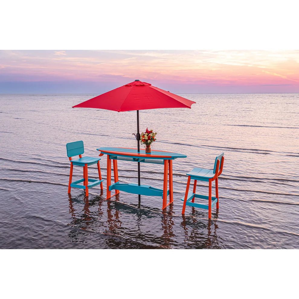 Beaverdam 6' Surfboard Table & 4 Chairs Set | SurfAira Collection - Sunzout Outdoor Spaces LLC