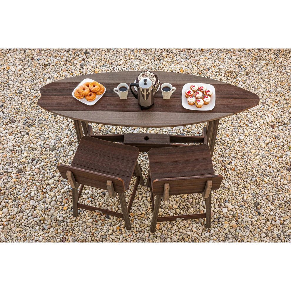 Beaverdam 6' Surfboard Table & 4 Chairs Set | SurfAira Collection - Sunzout Outdoor Spaces LLC