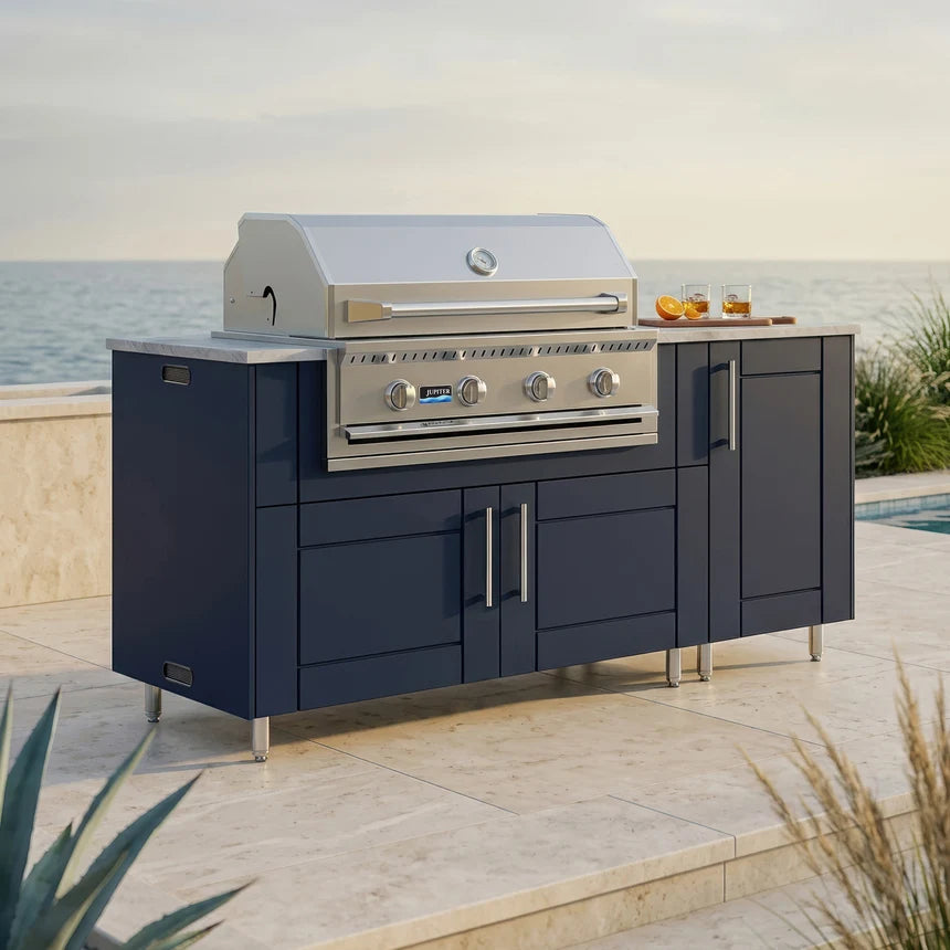 WeatherStrong 68" Horizon Complete HDPE Outdoor Kitchen Island
