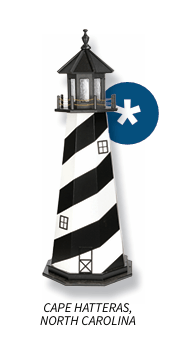 Cape Hatteras North Carolina Replica Garden Lighthouse - Sunzout Outdoor Spaces LLC
