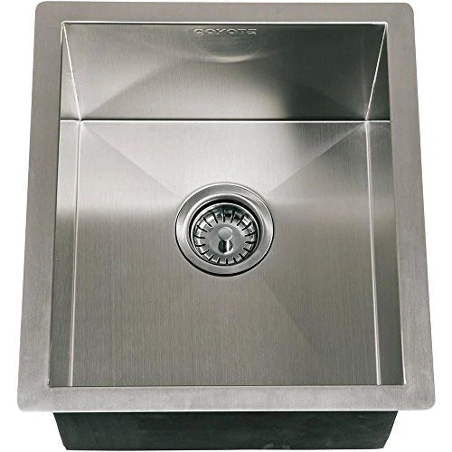 Coyote 16" x 18" Outdoor Drop-In Stainless Steel Sink - Sunzout Outdoor Spaces LLC
