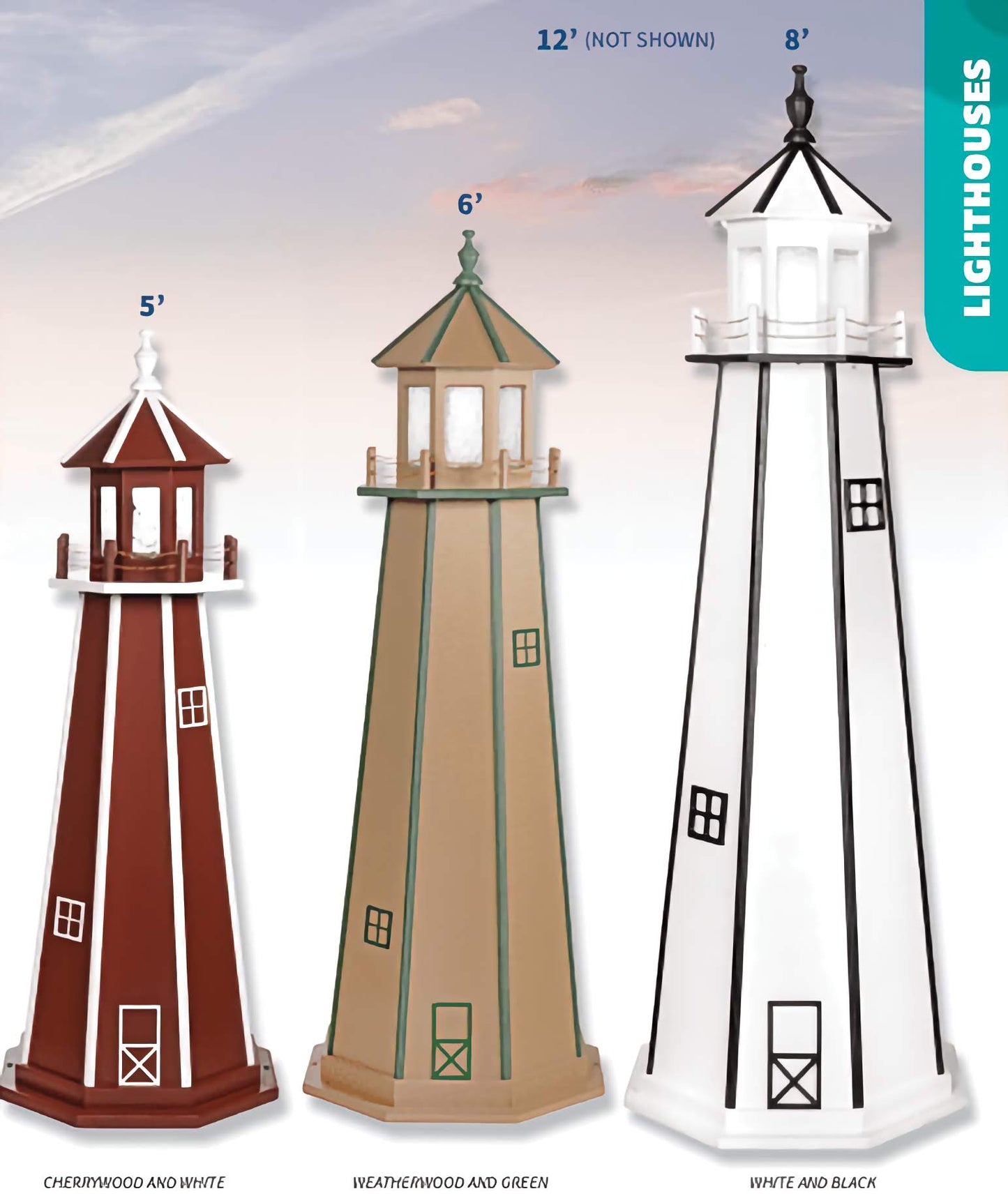 Custom Garden Lighthouse - Sunzout Outdoor Spaces LLC