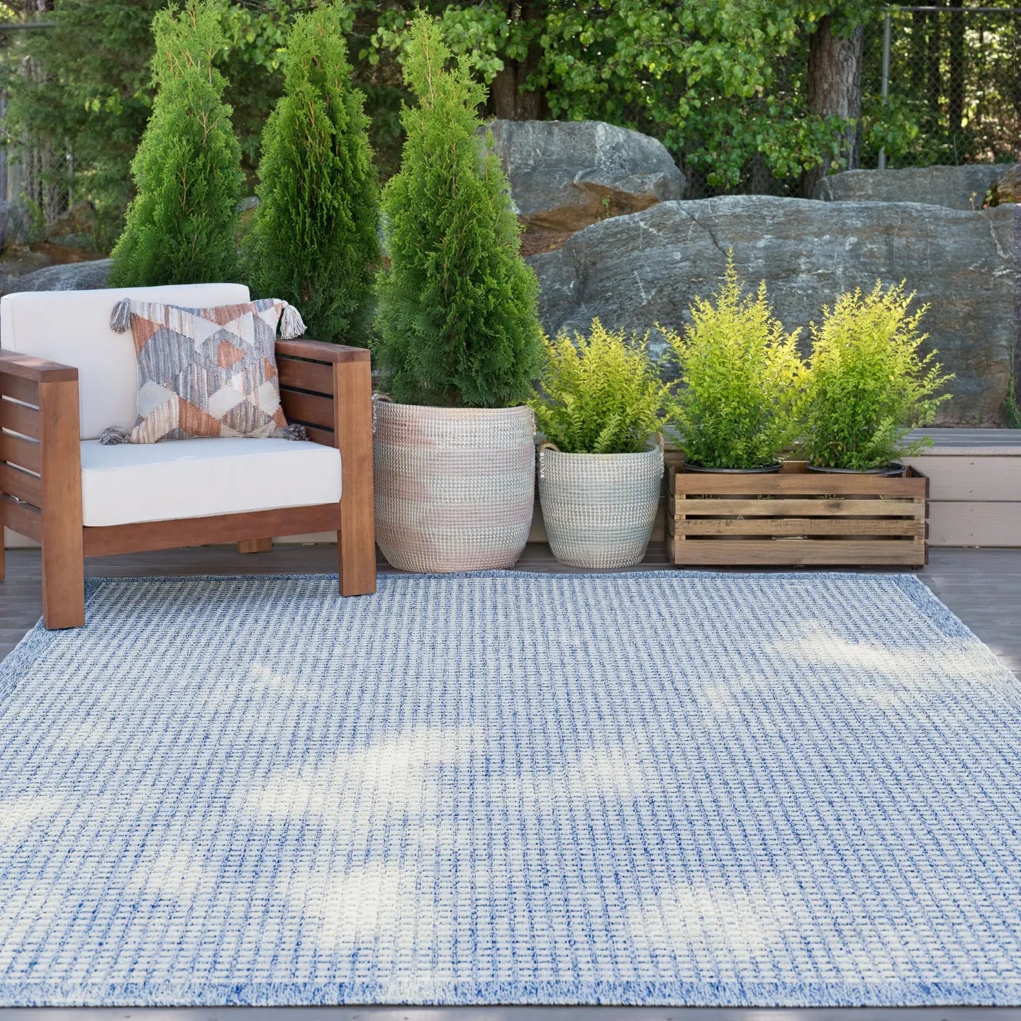 Denver - DEN1002 Blue - Sunzout Outdoor Spaces LLC