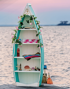 Garden Sailboat Shelve - Sunzout Outdoor Spaces LLC