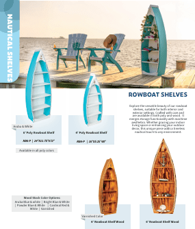 Garden Sailboat Shelve - Sunzout Outdoor Spaces LLC