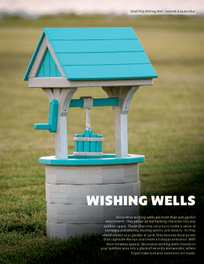 Garden Wishing Well - Poly - Sunzout Outdoor Spaces LLC