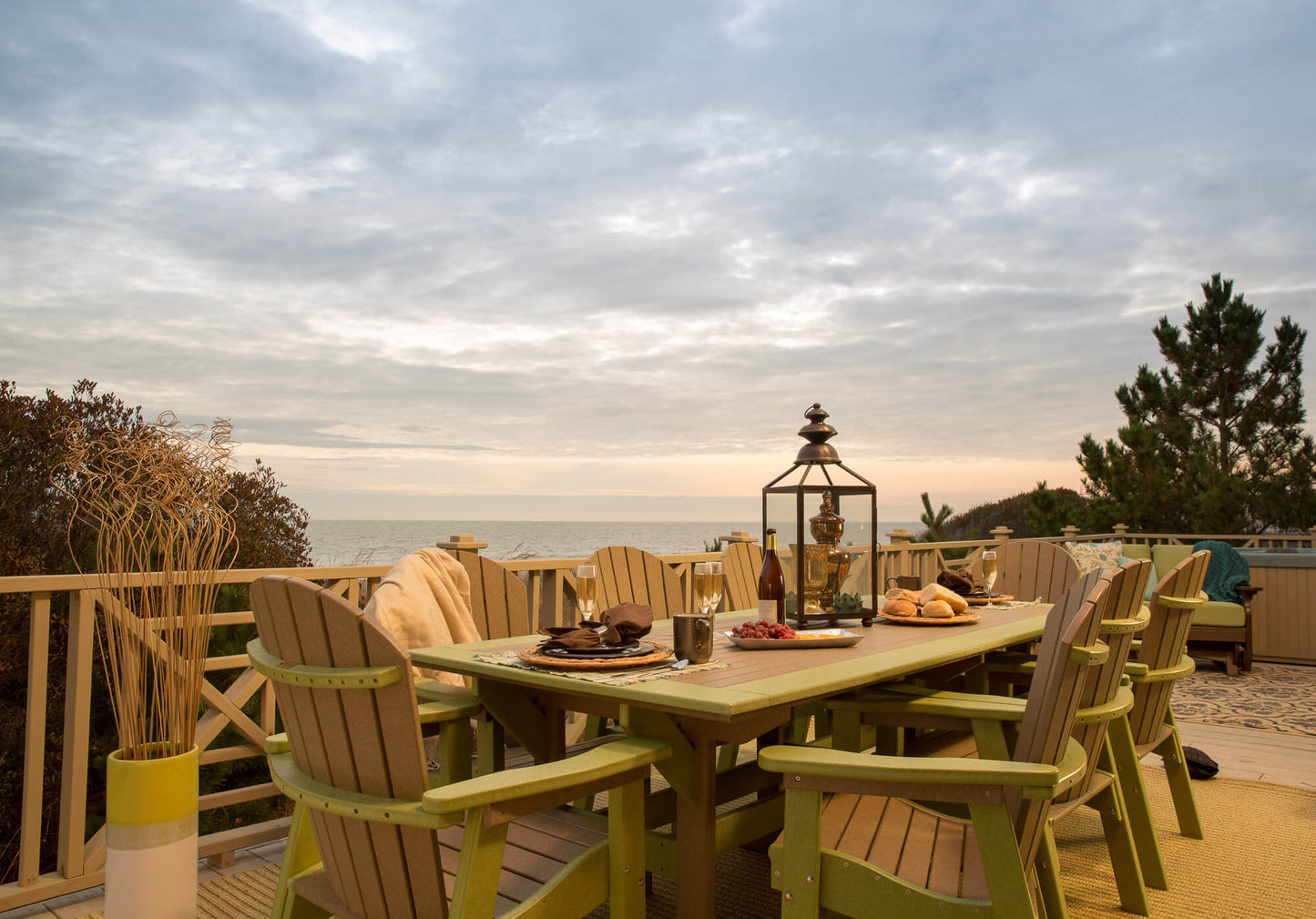 Great Bay Outdoor Dining Furniture - 72" with Chairs - Sunzout Outdoor Spaces LLC