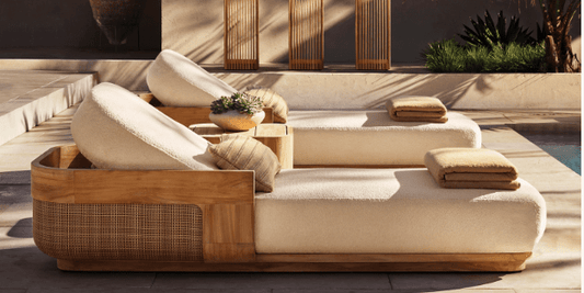 Key Largo Collection - Outdoor Premium Teak Sun Lounger - Sunzout Outdoor Spaces LLC