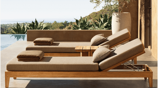 Lakewood Ranch Collection - Outdoor Premium Teak Sun Lounger - Sunzout Outdoor Spaces LLC