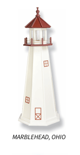Marble Head Ohio Replica Garden Lighthouse - Sunzout Outdoor Spaces LLC