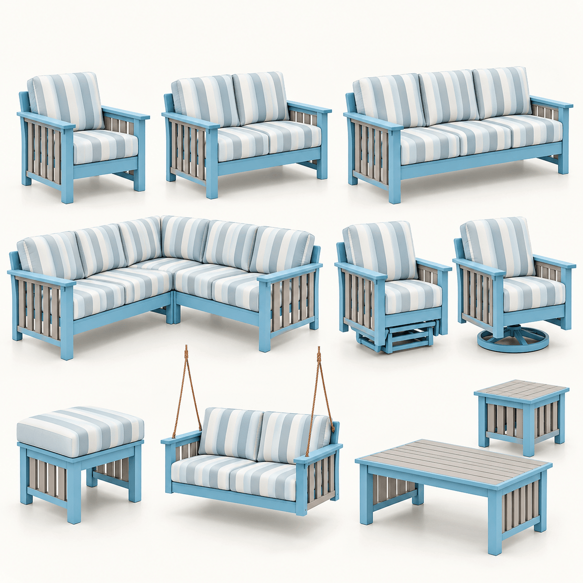 Mission Deep Seating Collection - Sunzout Outdoor Spaces LLC