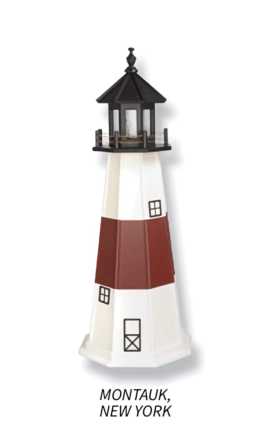 Montauk New York Replica Garden Lighthouse - Sunzout Outdoor Spaces LLC