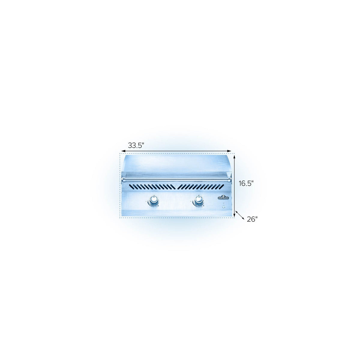 Napoleon 700 Series 32-Inch Built-In Gas Griddle — manufacturer detail view