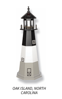 Oak Island North Carolina Replica Garden Lighthouse - Sunzout Outdoor Spaces LLC