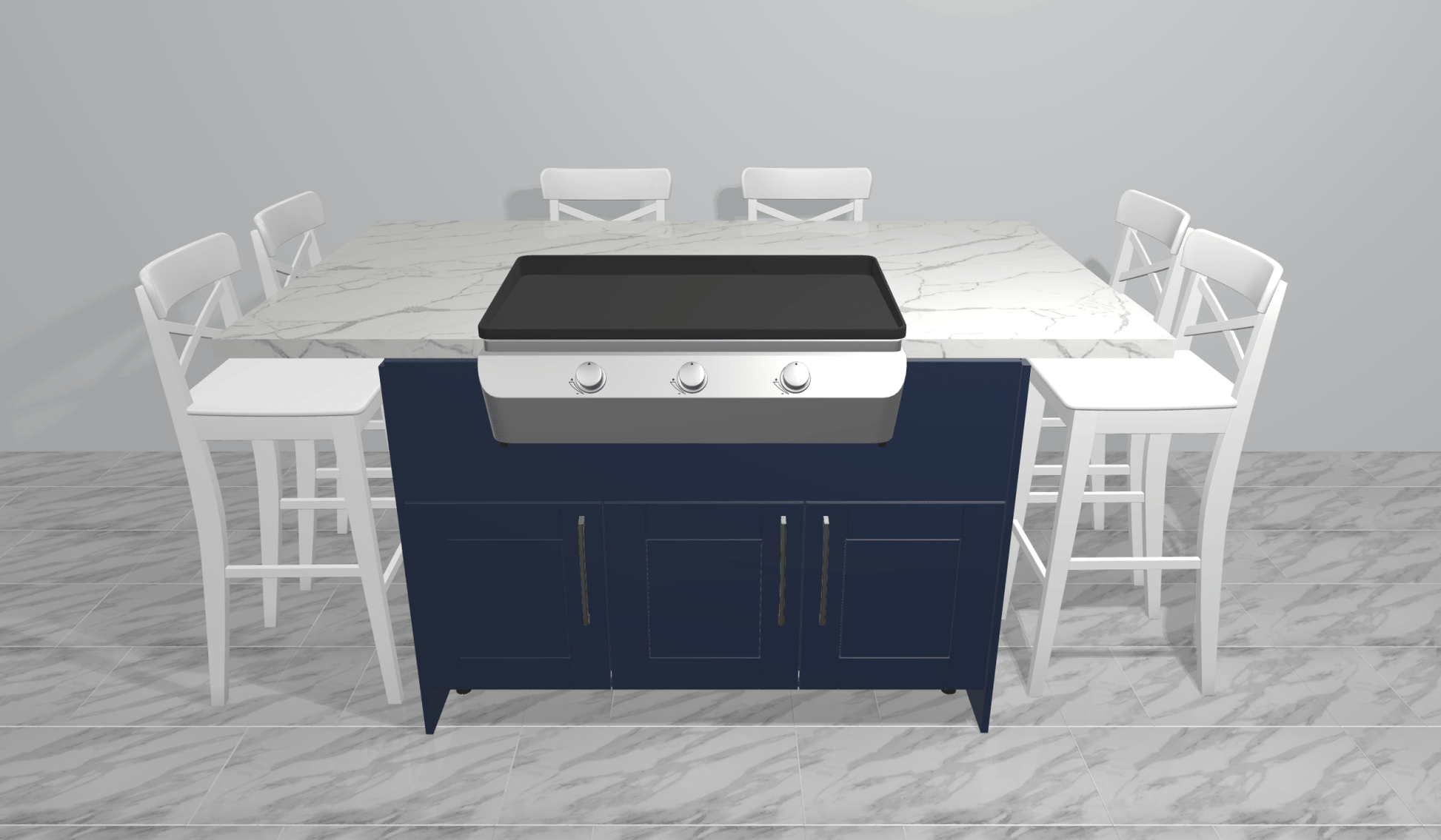 Outdoor Hibachi Table by Sunzout, Outdoor Griddle Table, Outdoor Teppanyaki Table - Sunzout Outdoor Spaces LLC