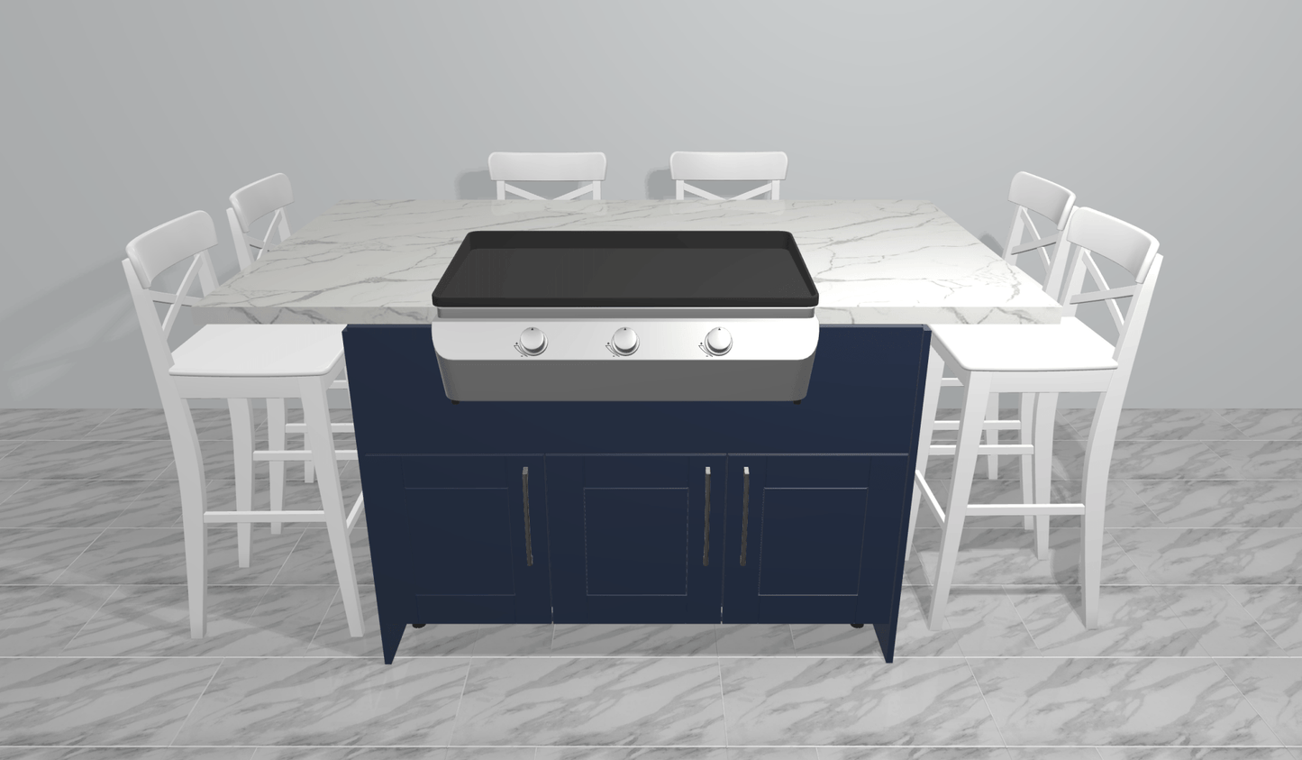 Outdoor Hibachi Table by Sunzout, Outdoor Griddle Table, Outdoor Teppanyaki Table - Sunzout Outdoor Spaces LLC